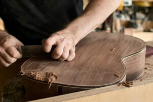 koa guitar binding